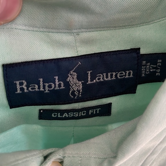 Ralph Lauren Green Dress Shirt - L - Picture 2 of 3